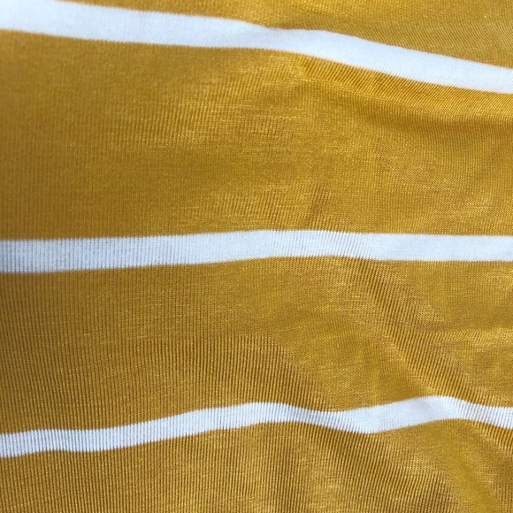 mustard yellow soft stripped tank large - Picture 3 of 3